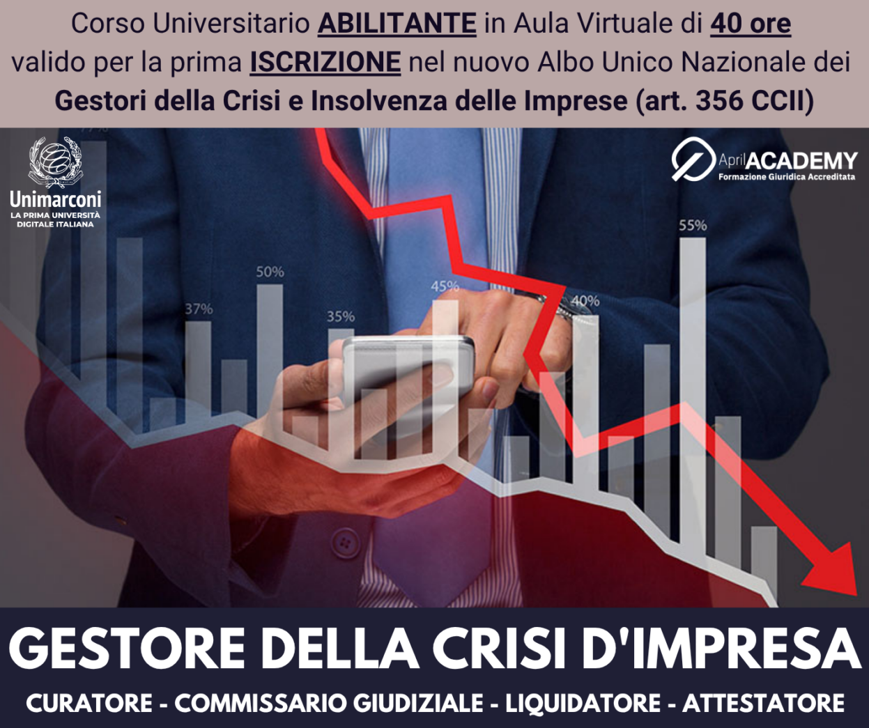 Corso Universitario Abilitante - GESTORE DELLA CRISI D'IMPRESA - Ed. Aprile 2026