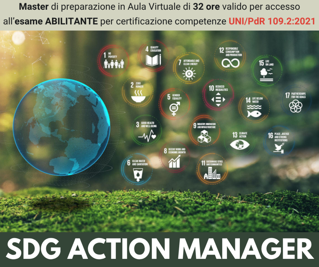 Master di preparazione all'esame Abilitante per SDG ACTION MANAGER & SDG USER - Ed. Settembre 2026