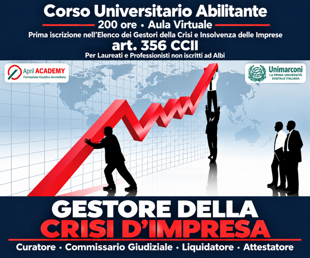 Corso Universitario Abilitante - GESTORE DELLA CRISI D'IMPRESA - 200 ore - Ed. Settembre 2026