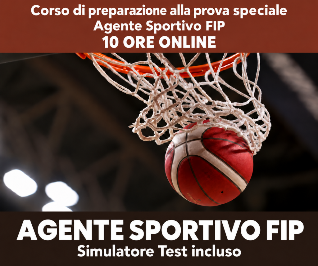 Corso di preparazione alla prova speciale ABILITANTE da Agente Sportivo FIP - 2° Edizione Novembre 2026